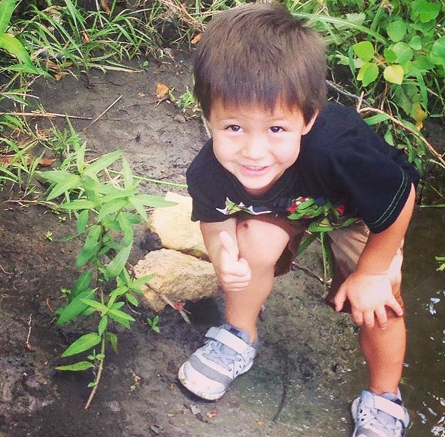 daniel-thumbs-up-for-milkweed
